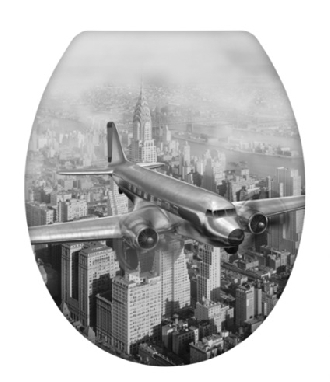 Wenko 163726 WC ülőke Old-Time Plane
