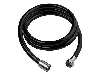 Bisk 05366 zuhanycső Base PVC fekete, 150 cm