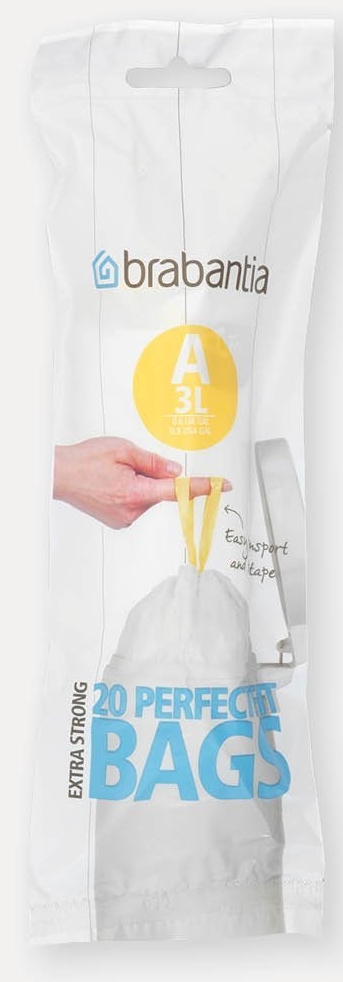 Brabantia 180007 PerfectFit szemeteszsák 3 l 20 db Kód:A