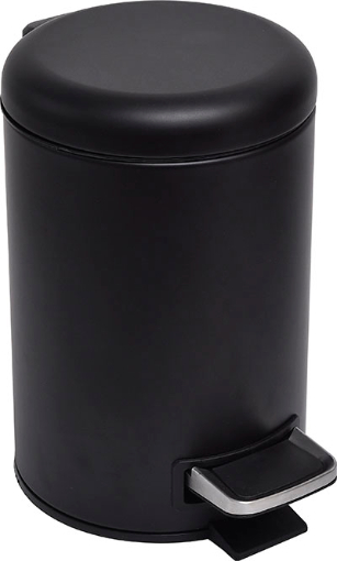 Tendance 6543103 Pedálos szemetes 3 l, matt fekete