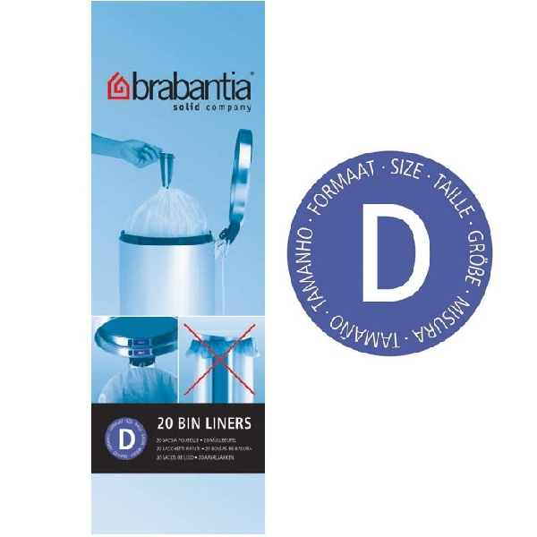 Brabantia 180005 PerfectFit szemeteszsák 15 l, 20 db Kód: D