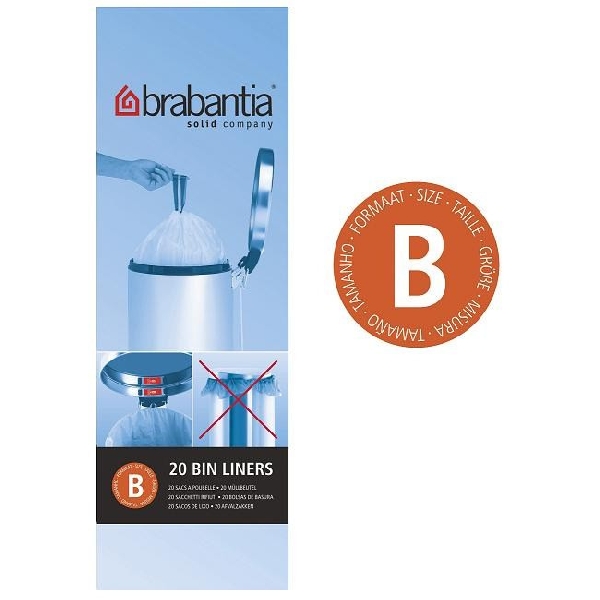Brabantia 180008 PerfectFit szemeteszsák 5 l, 20 db Kód: B