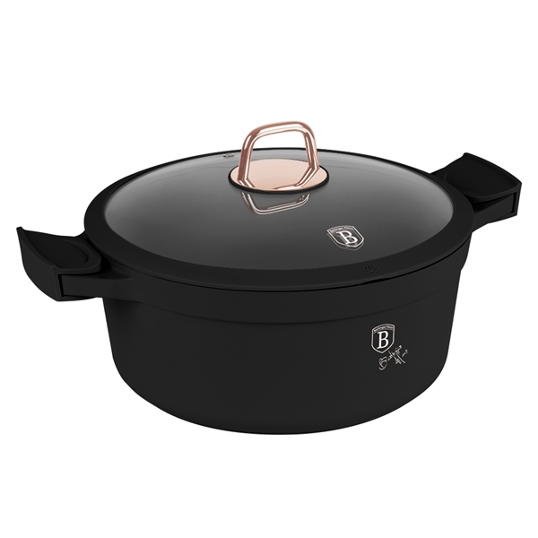 Berlinger Haus BH-7784 Black Rose Collection lábas fedővel 28 cm