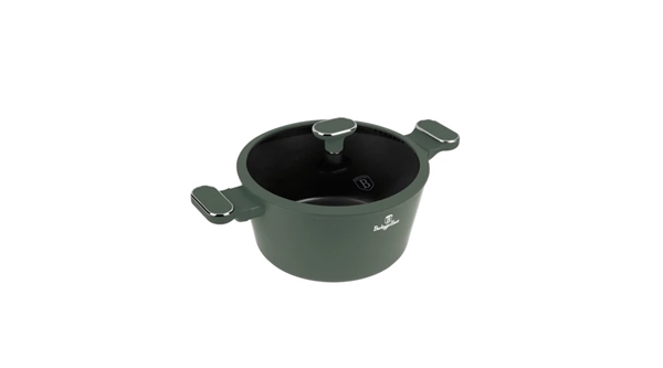 Berlinger Haus BH-8201 Matte Green lábas fedővel 24 cm