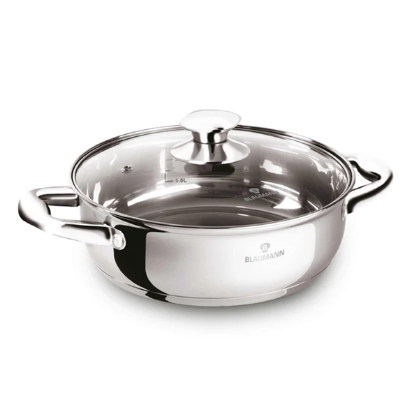 Blaumann BL-3865 Gourmet Line alacsony lábas fedővel 22 cm