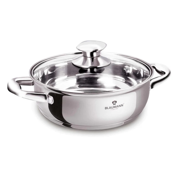 Blaumann BL-3864 Gourmet Line alacsony lábas fedővel 20 cm