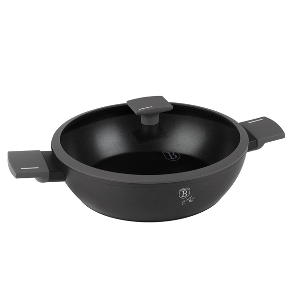 Berlinger Haus BH-8129 Antracit Collection alacsony lábas fedővel 30 cm