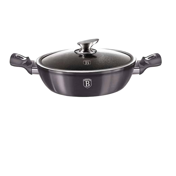 Berlinger Haus BH-6898 Carbon Pro Collection alacsony lábas fedővel 28 cm