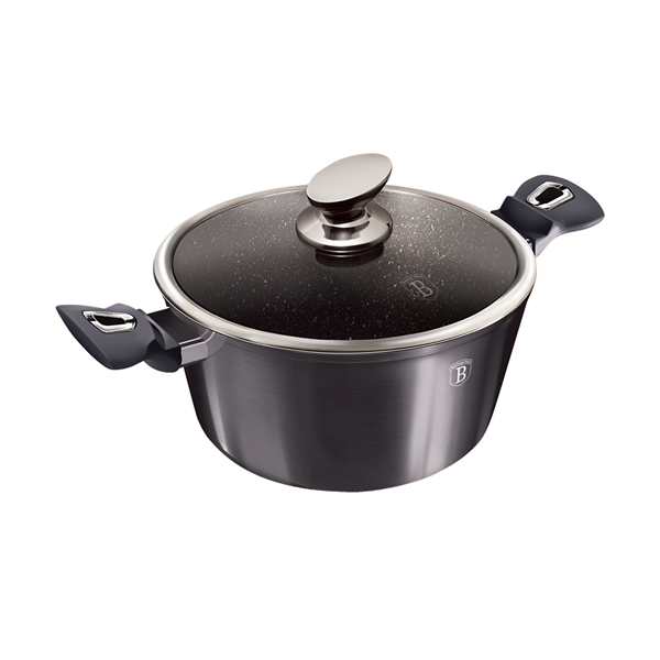 Berlinger Haus BH-6892 Carbon Pro Collection lábas fedővel és műanyag tetővel 20 cm